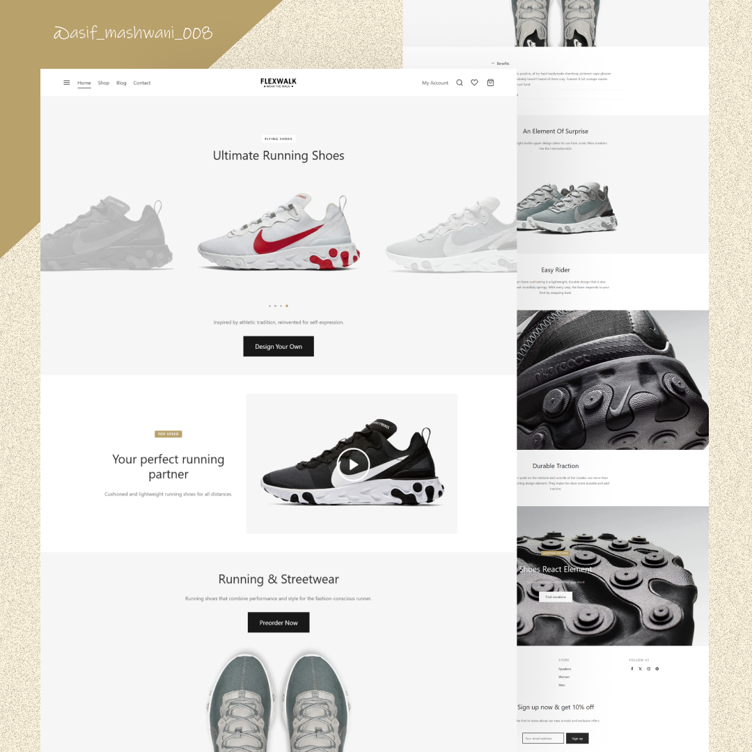 Shoes Website Design