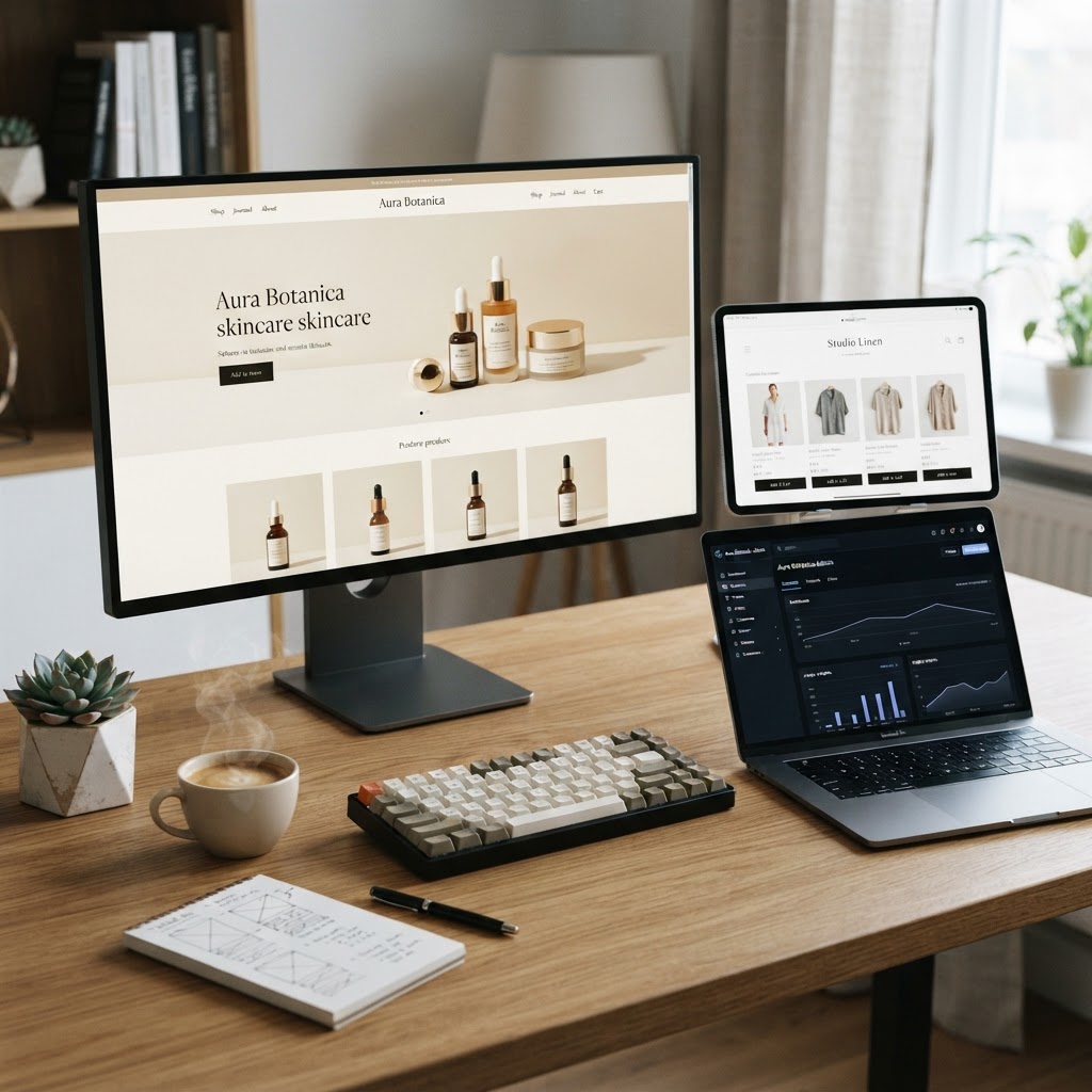 Asif Web Studio Workstation Mockup