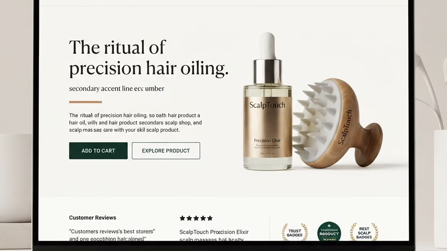 ScalpTouch Product Landing Page