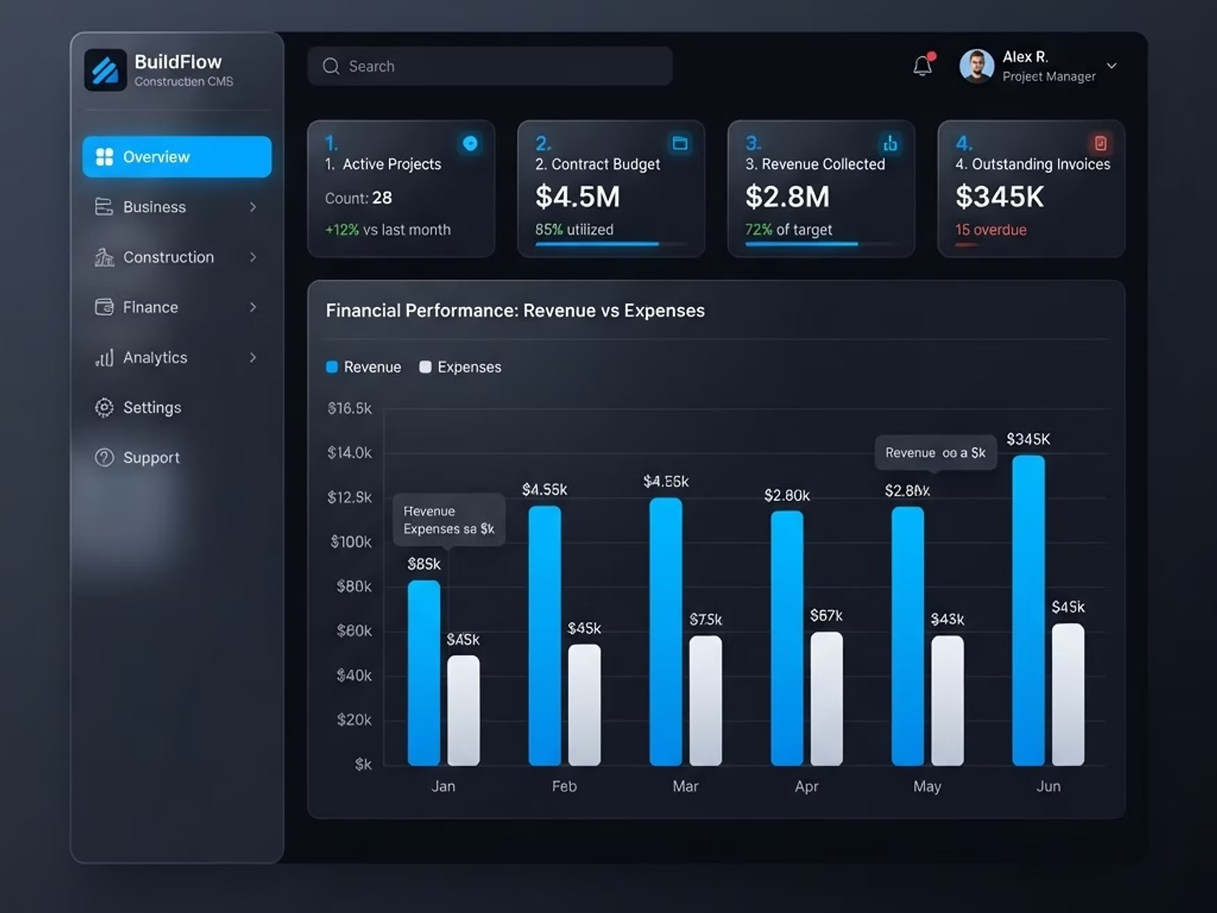 BuildFlow Construction Management System